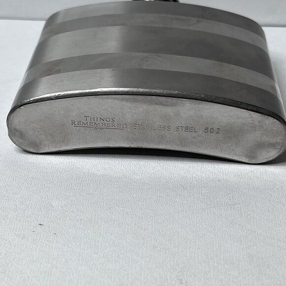 Things Remembered Stainless Steel 5 Oz Flask - Picture 7 of 9